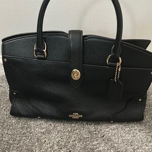 Coach black Mercer satchel
